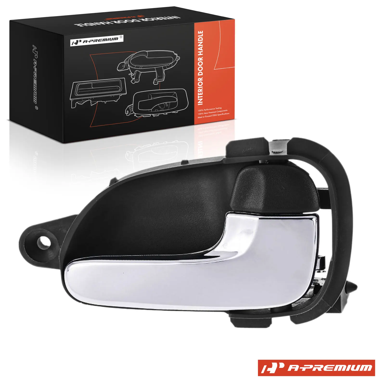A-Premium Front Passenger Side Gray Interior Door Handle for Nissan Quest 1999-2002 Mercury Villager 1999-2002