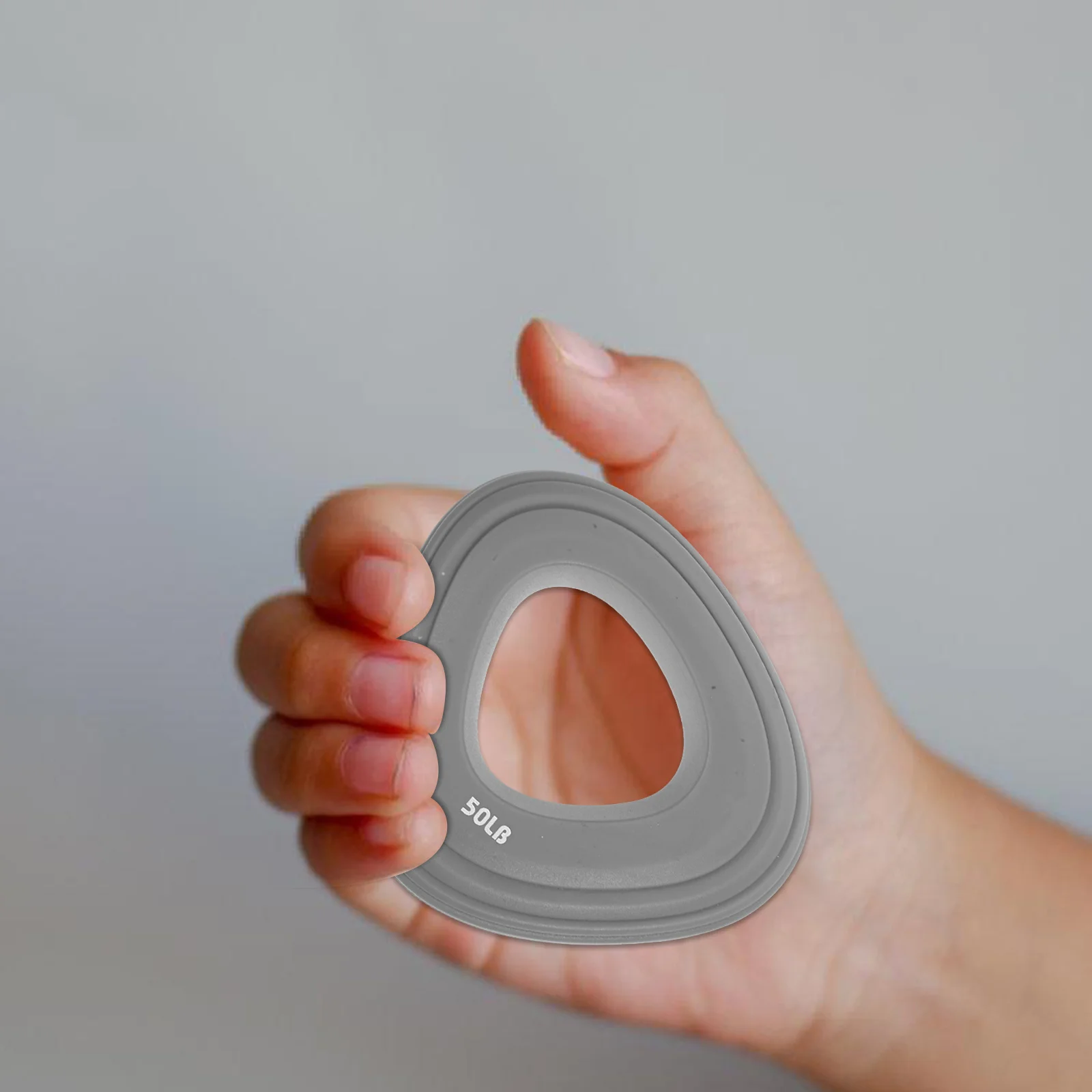 1 قطعة 50 جنيه رمادي قبضة اليد المقوي الصلبة سيليكون قوة المعصم المدرب للاعبي الغولفين التنس اللاعبين الموسيقيين المتسلقين اليد #1