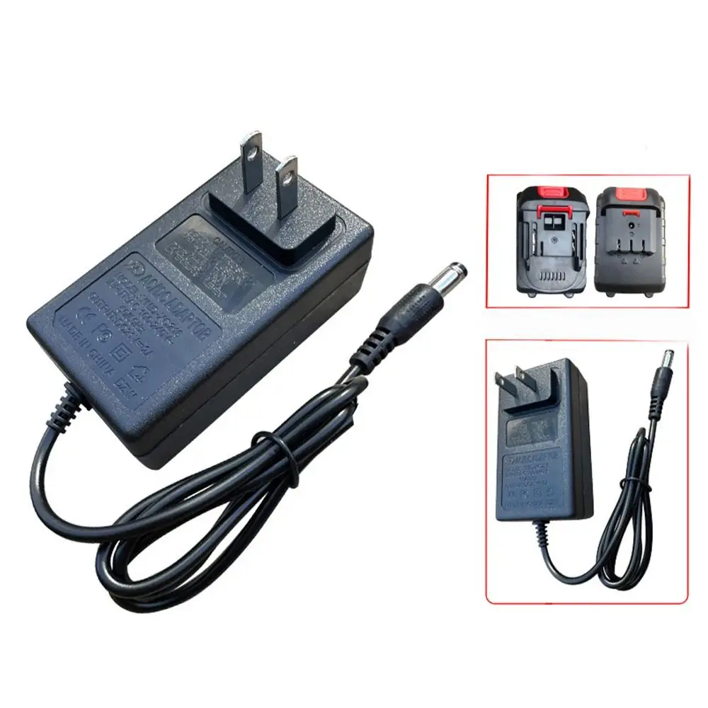 Carregador de bateria de lítio 21V EUA/UE/Reino Unido/AU Plug 1A Adaptador de ferramenta elétrica Carregamento rápido Transformador de bateria universal