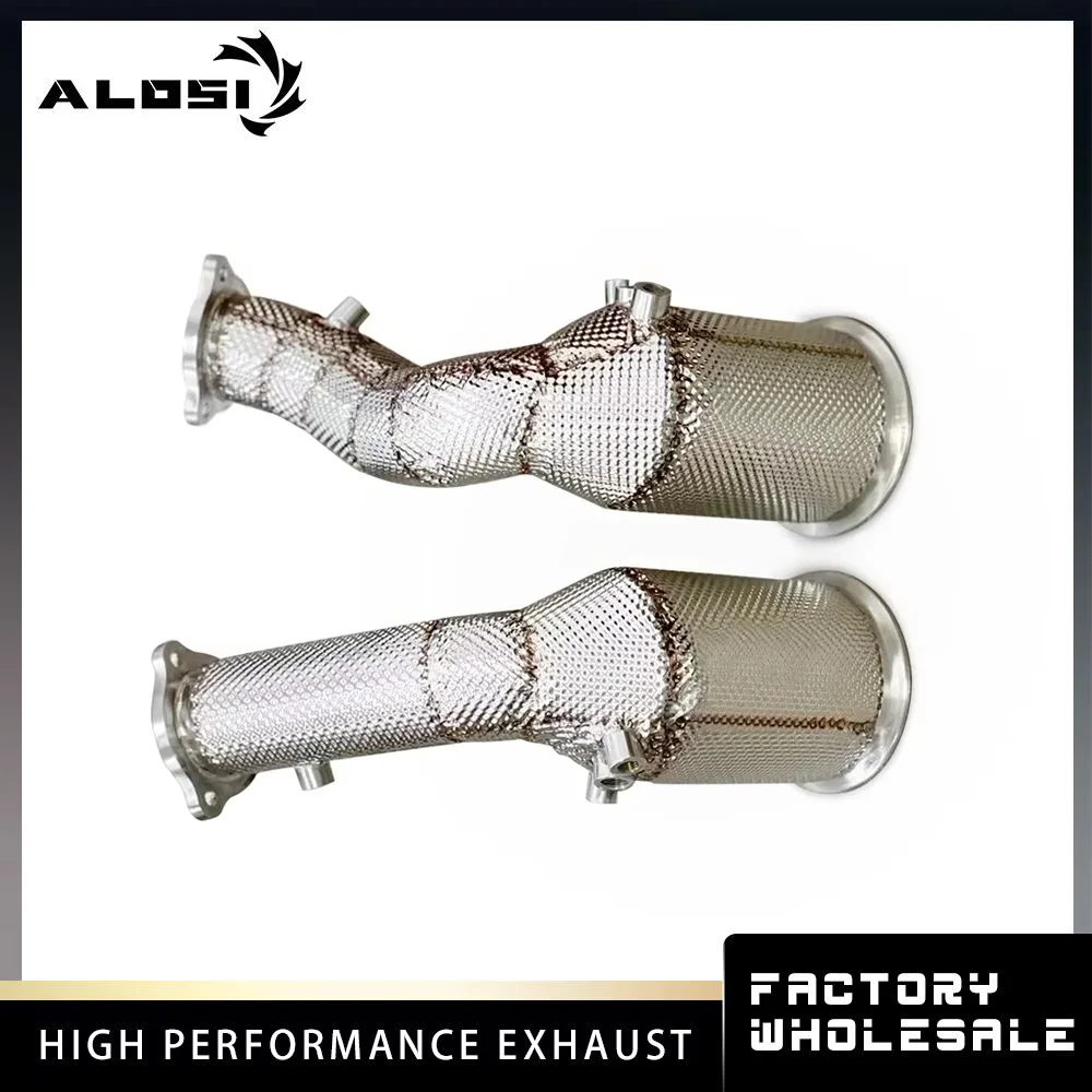 For Audi RS5 2.9T 2019-2022 High Flow Downpipe High Performance Exhaust Modified Racing Performance Factory Direct