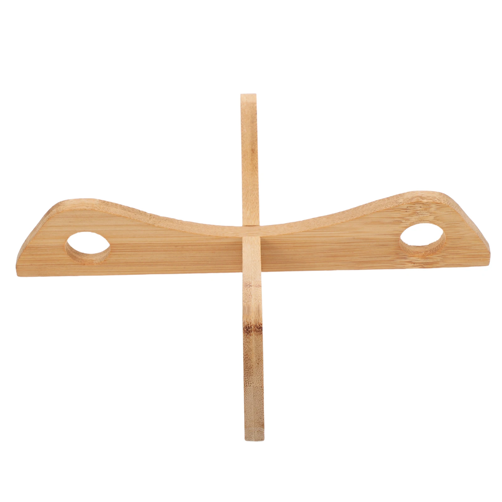 

1pc Bamboo Cooling Double Sided Wood Dish Rack For Pots Pans Holder Kitchen Tableware Organizer Pot Rack Storage Shelf