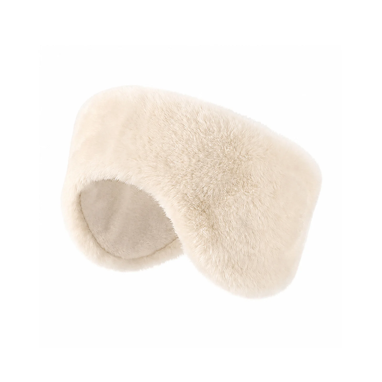 1pc Ear Flap Hat Faux-Rabbit Fur for Winter Outdoor Commute Warm Plush Lined Windproof Cap for Women Skiing Travel Gear
