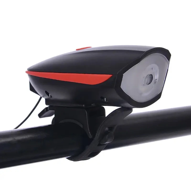 AliExpress Black Bicycle Light, USB Led With Horn Mountain Bike Night Outdoor Cycling Headlight