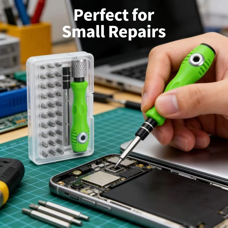 

1 Set of Multifunctional Mini Screwdriver Set, Multifunctional Manual Screwdriver Set, Mobile Phone and Computer Product Repair and Disassembly Tool Set, Watch and Office Equipment Home Repair Tools, Men's Tool Gift
