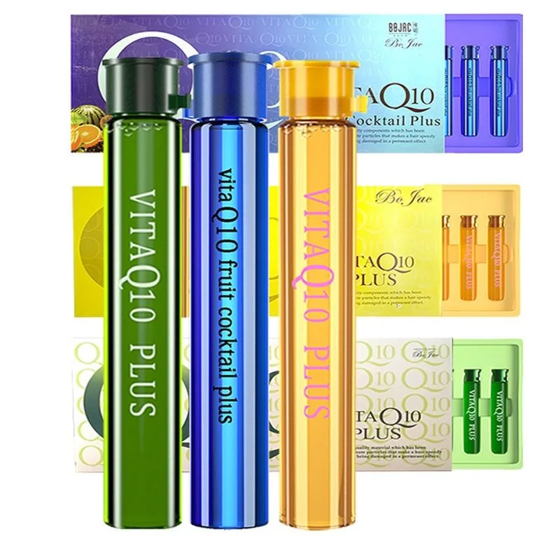 Vitamin Q10 Ampoule Collagen Hair Essence Scalp Serum Keratin Hair Treatment Mask Repair Damage Hair Care Anti Hair Loss