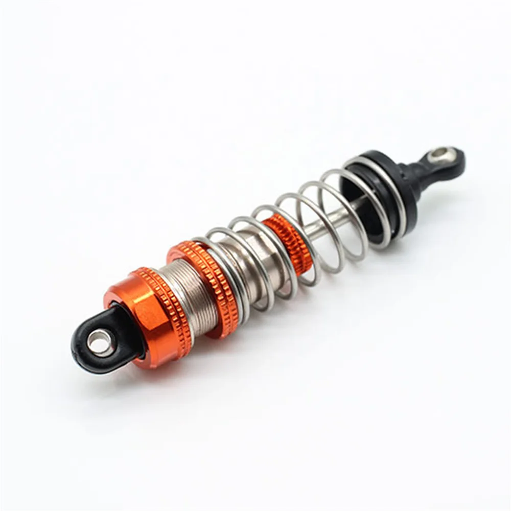 1 PCS Metal Rear Shock Absorber Assembly for Wltoys 124010 RC Car Fluorescent Orange Shock Absorber Upgrade Parts