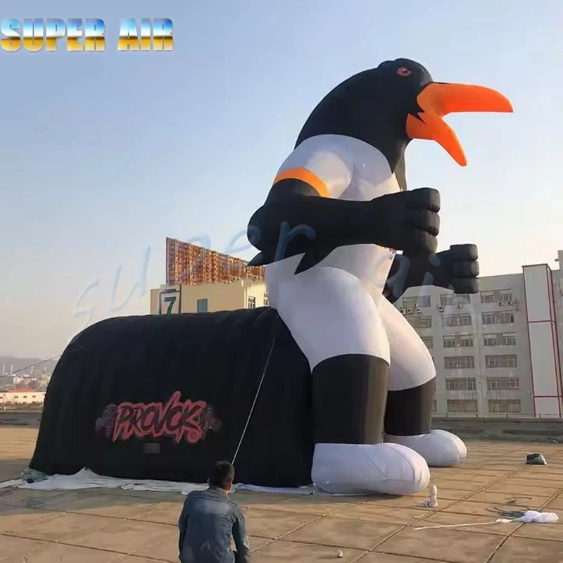 판매를 위한 광고 로고가 있는 멋진 생산 거대한 독수리 모양의 풍선 터널 텐트