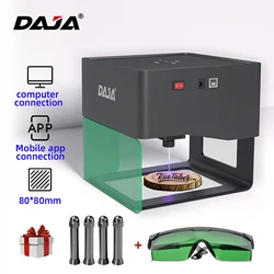 DAJA DJ6 Laser Engraver DIY Marking Portable Engraving Machine for DIY Handcraft Logo Mark Printer 80x80mm Carving Area