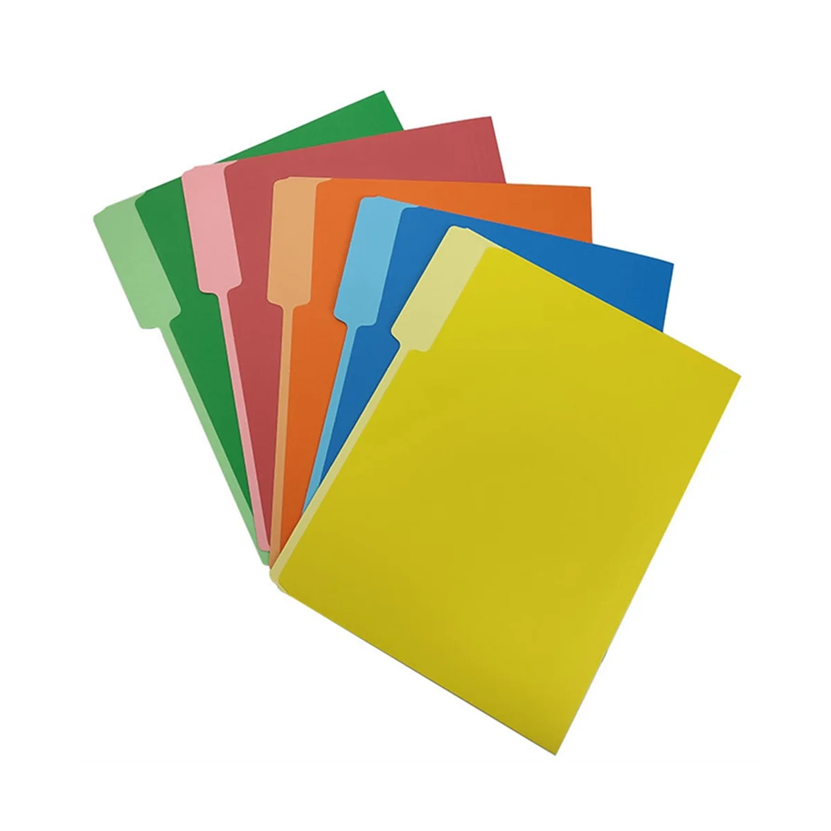 

Manila Color Five-Color Single-Page Folder Paper Storage Folder Single-Piece Folder Office Data Classification