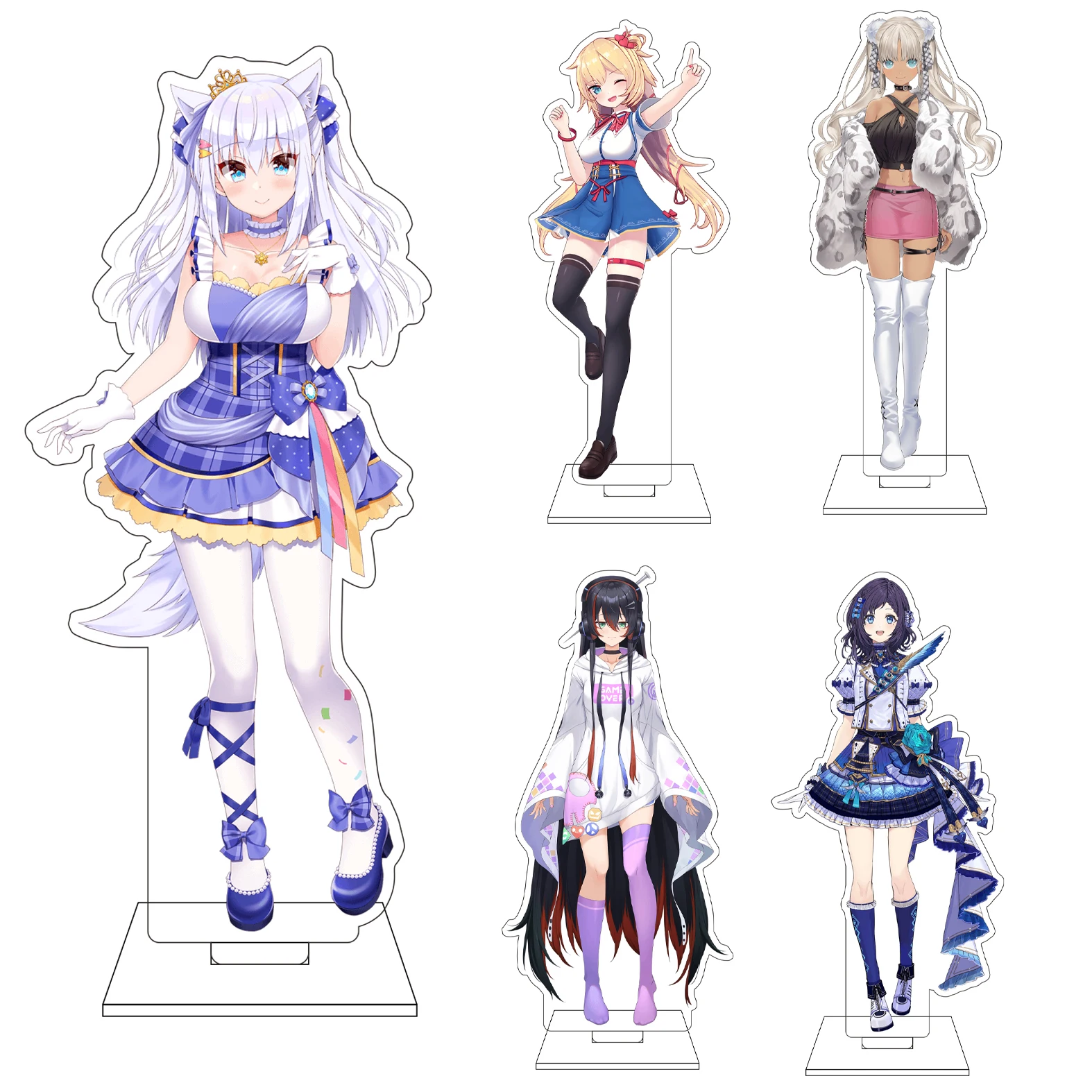 

16CM Anime VTuber Cosplay Acrylic Figure Stand Plate Bella Mia Runis ‌ Ornaments Gifts