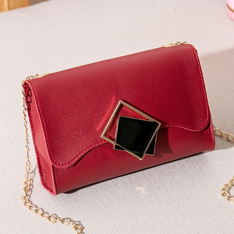 Small Crossbody Bags For Women 2023 Mini PU Leather Shoulder Messenger Bag For Girl Yellow Bolsas Ladies Chain Phone Purse