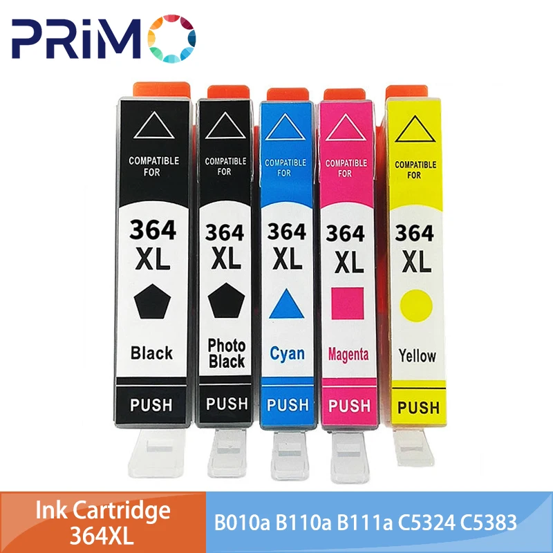 364XL 364 XL Ink Cartridge Compatible for HP364 for HP Photosmart 5520 5524 6510 6520 7510 B109 B110 B209 B210 C309 C310 C410