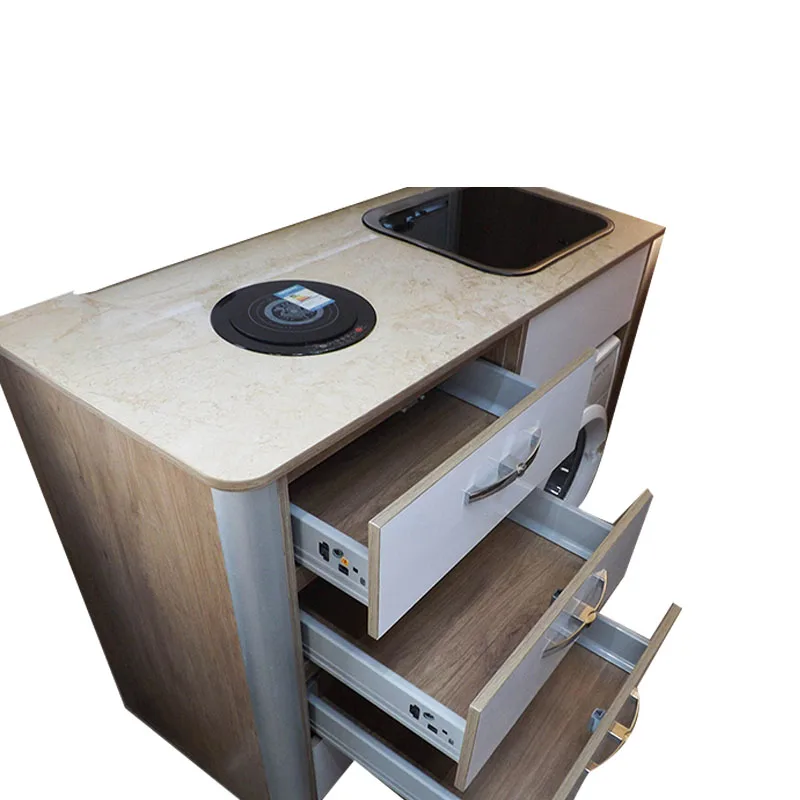 

New Modern Style Waterproof Lightweight Kitchen Cabinet Rv Aluminum Cabinet for Camper Van Trailer Motorhome