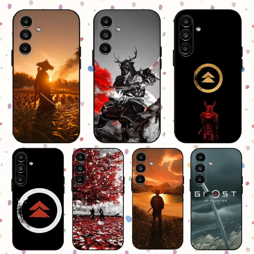 

Ghost Of T-Tsushima Phone Case For Samsung S24,S21,S22,S23,S30,Ultra,S20,Plus,Fe,Lite,Note,10,9,5G Black Soft Cover