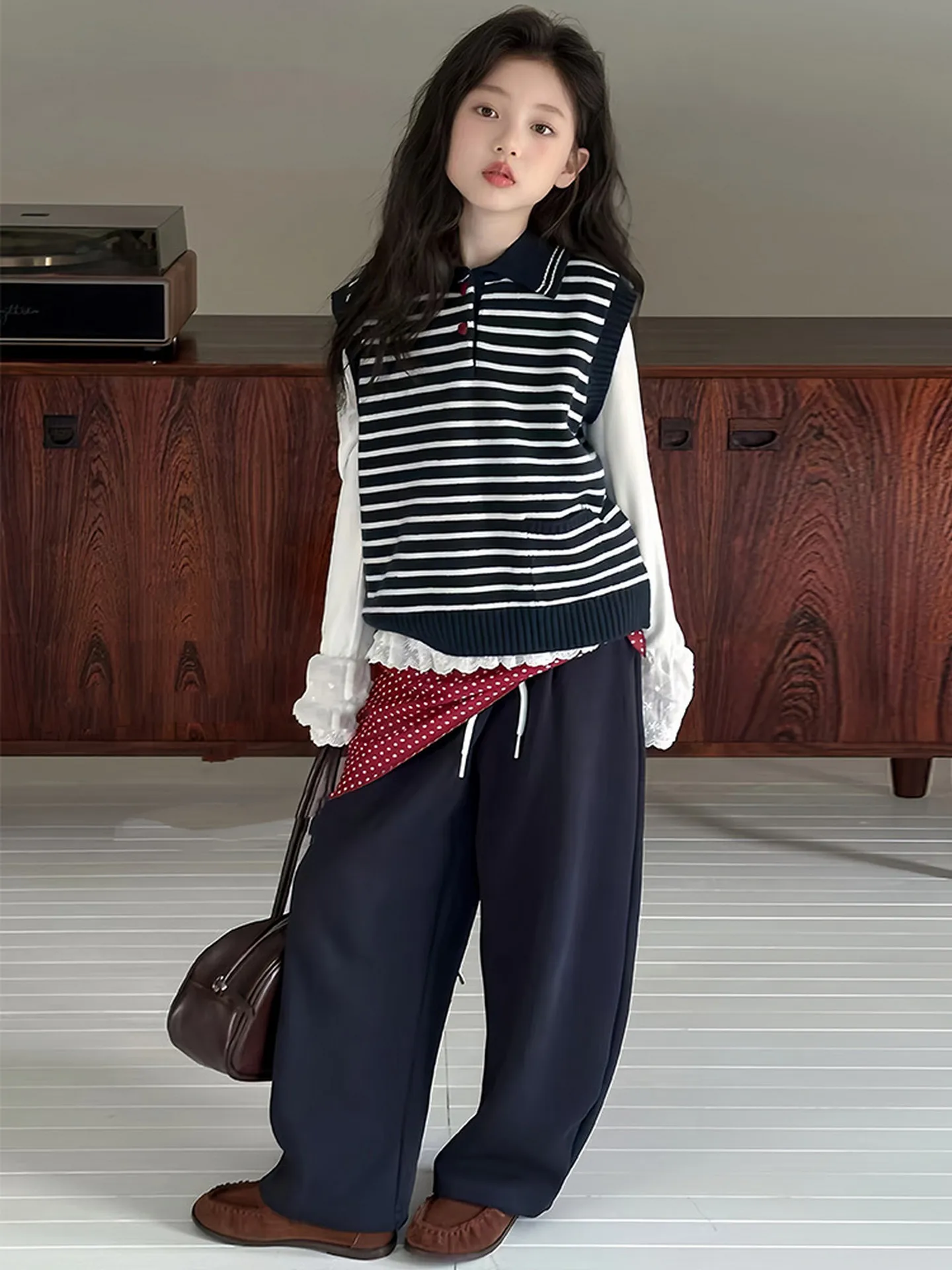 Girls Set Fall 2026 New Trendy Stylish Kids Clothes Spring Autumn Middle School Unique Super Nice Outfit