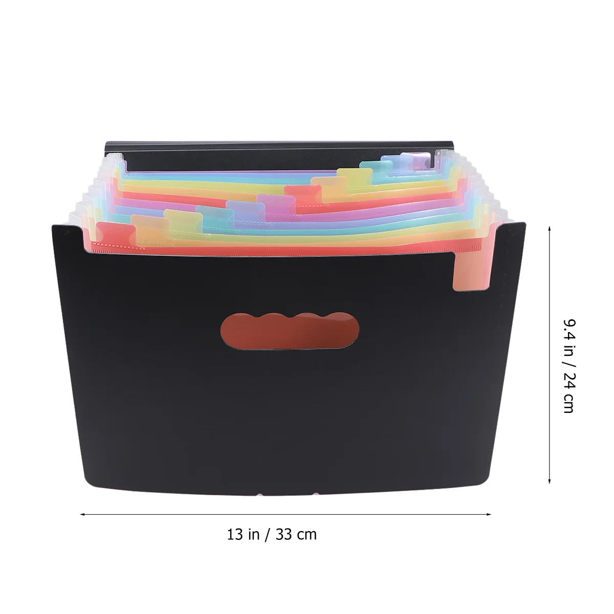 

1Pcs Round Cover A4 File Folder 12 Section Portable Document Organizer Waterproof Plastic File Folder for Students Professionals
