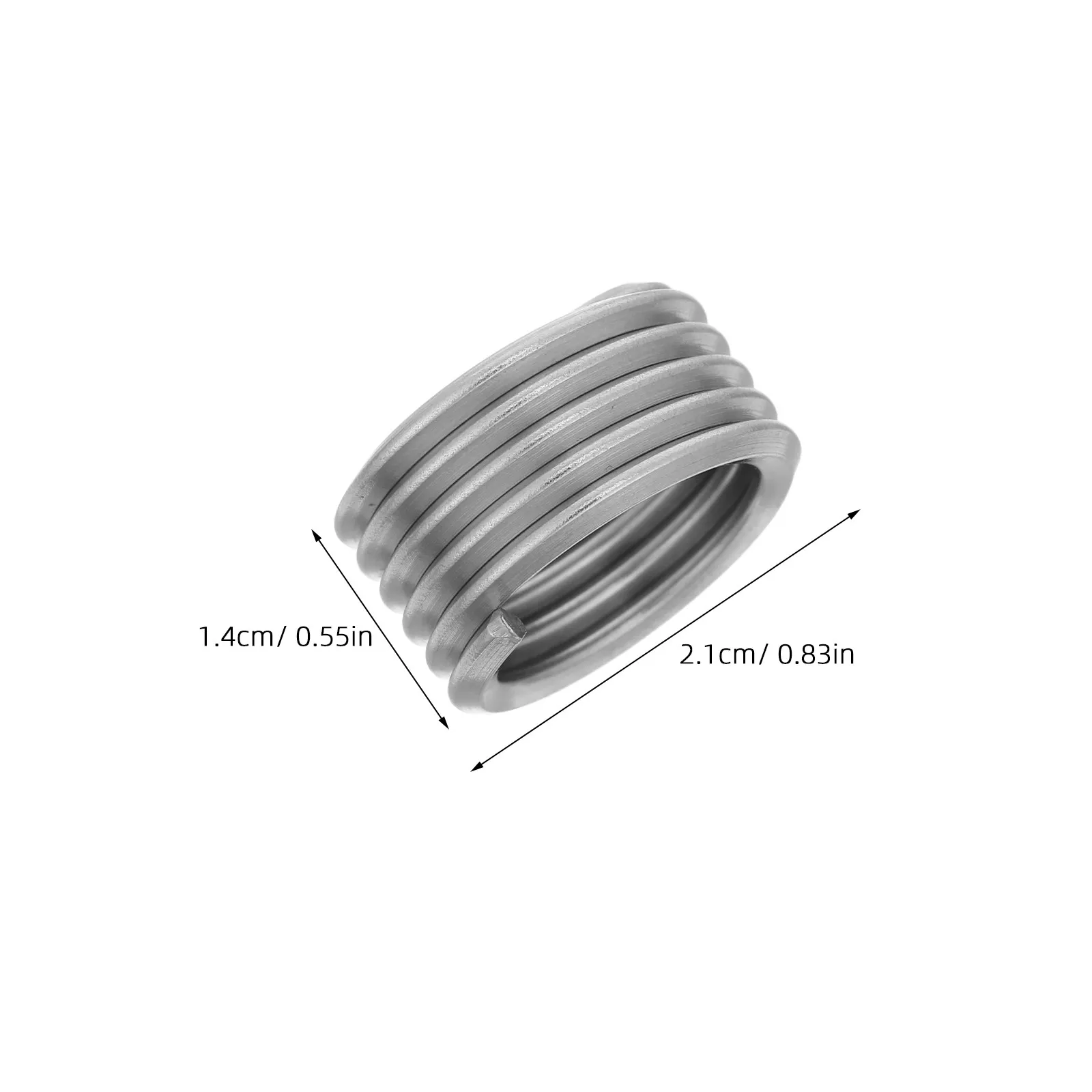 10Pcs Stainless Steel Threaded Sleeve Insert M18 X 2.5 X 2D Wire Thread Repair Kit for Screw Thread Restoration and Equipment