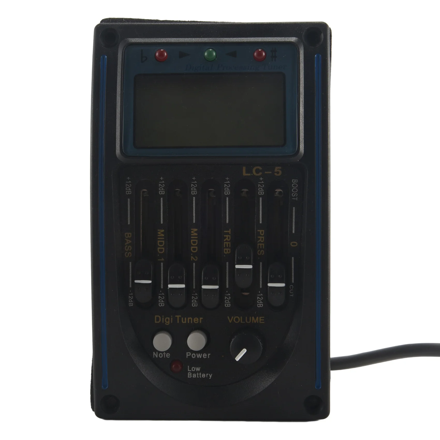 

AA75-5 Band EQ Equalizer Pickup, Acoustic Guitar Preamplifier Tuner With LCD Tuner And Volume Control LC-5