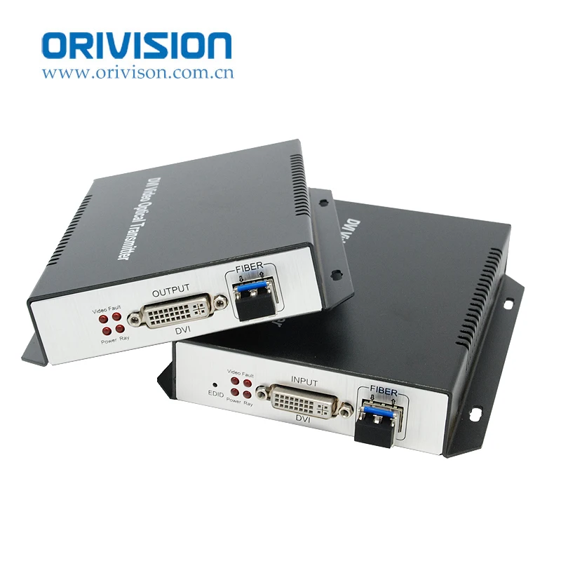 Uncompressed 4K DVI Fiber Extender Single Mode 10KM DVI Over Fiber Optical Extender