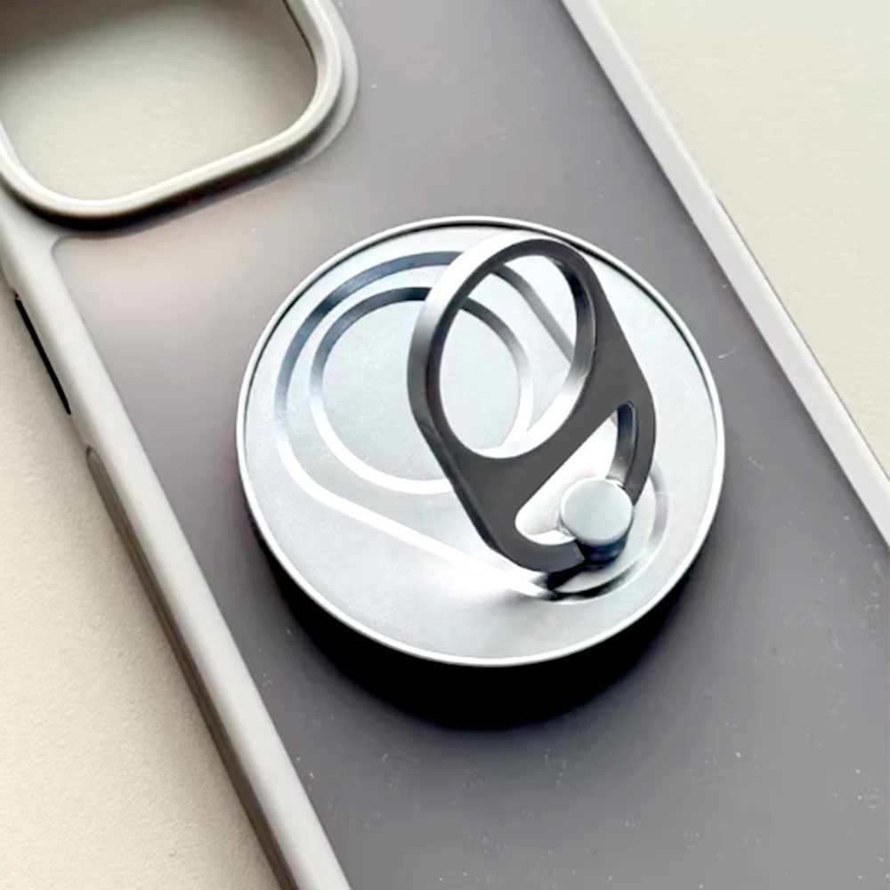 Для Magsafe магнитная молния верхняя банка 1 шт. сильная присоска шестигранник вращающиеся на 360 наклейки на стену Everywhere складное кольцо держатель для телефона