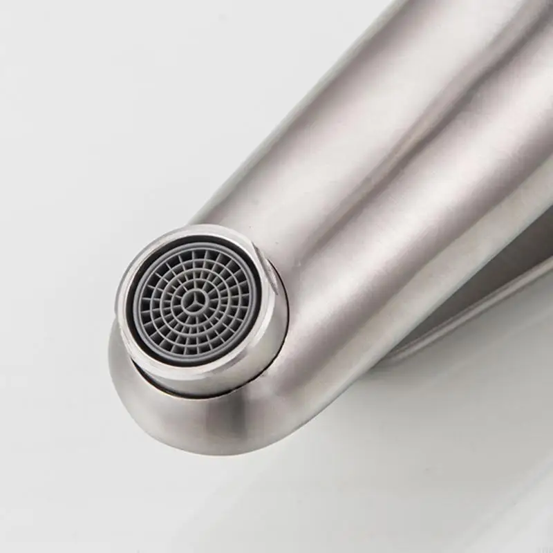 

Single Lever Bathroom Tap with 60cm Hose Stainless Steels Cold Water Tap Bath Sink Faucet Kitchen Sink Accessories M4YD