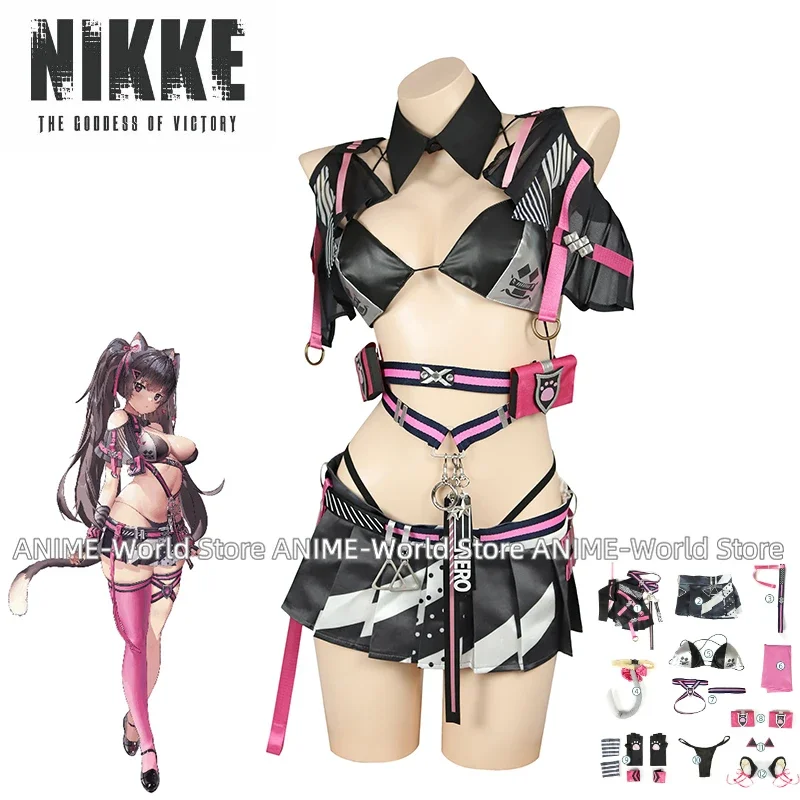 

NIKKE Goddess of Victory Nero Cosplay Costume Women Nero Sexy Cat Girl Uniform Halloween Carnival Suit