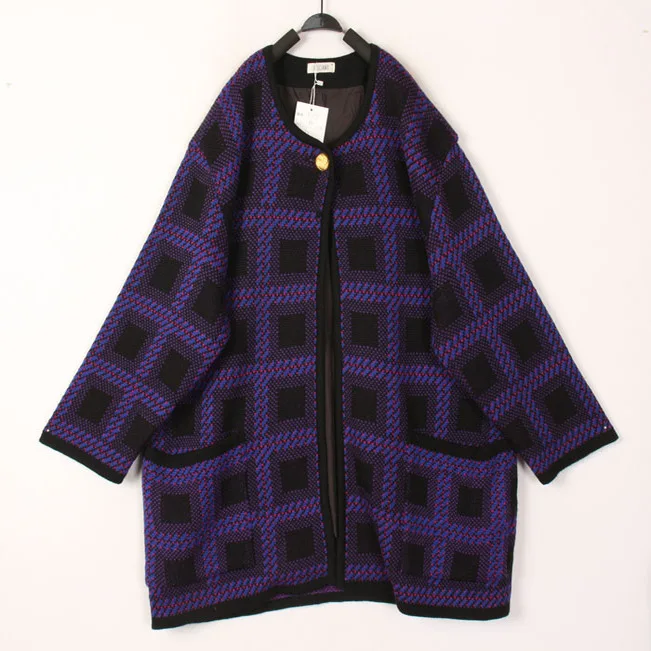 

Vintage Loose Fit Sweater Cardigan Menswear Casual Preppy Style Womenswear Harajuku Ethnicity Autumn Winter Woolen Coat