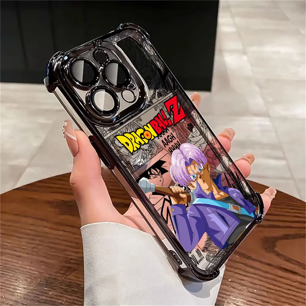 Anime TRUNKS Funda Plating Phone Case For Xiaomi 15T 15 14 13 Poco M7 F7 F4 F5 X7 X6 X5 X3 Pro Ultra 4G 5G Anti Fall Airbag