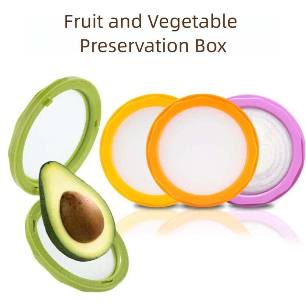 New Silicone Fruit Storage Box Mini Film Sealed Fresh Vegetable Keep Fresh Convenient Preservation Box For Refrigerator