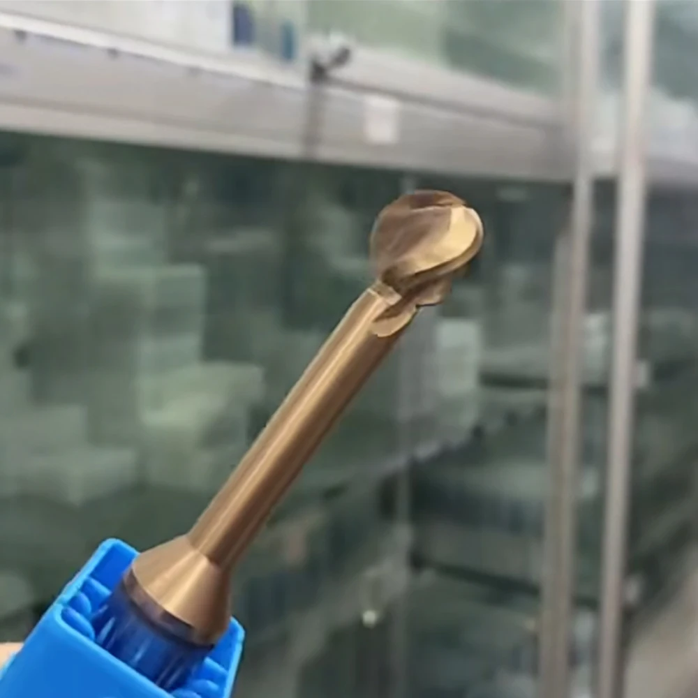 Ball T-shaped Arch Milling Cutter Lollipop End Mill ball t slot endmill Solid Carbide R0.75/R1/R2/R3/R5R6-R10 For Steel Aluminum