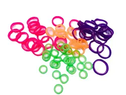 Colorful 10bag/1000pcs Elastics Rubber Bands Ligature Ties 2.5/3.5/4.5/6.5OZ