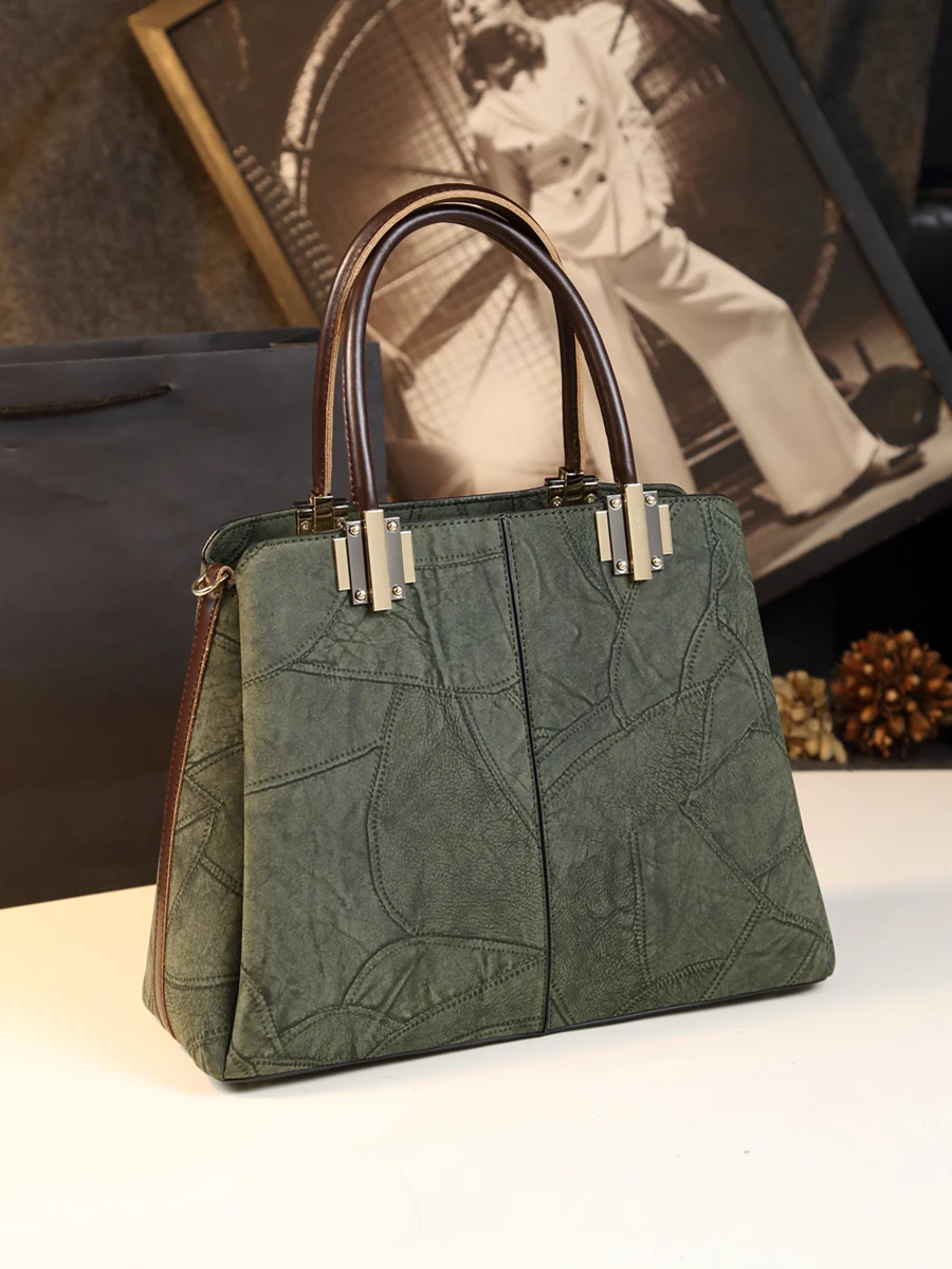 

Designer Brand Fashion High Quality Leather Large Capacity Retro Handbag Women's Shoulder Crossbody Bag Сумка Женская Hot Sale