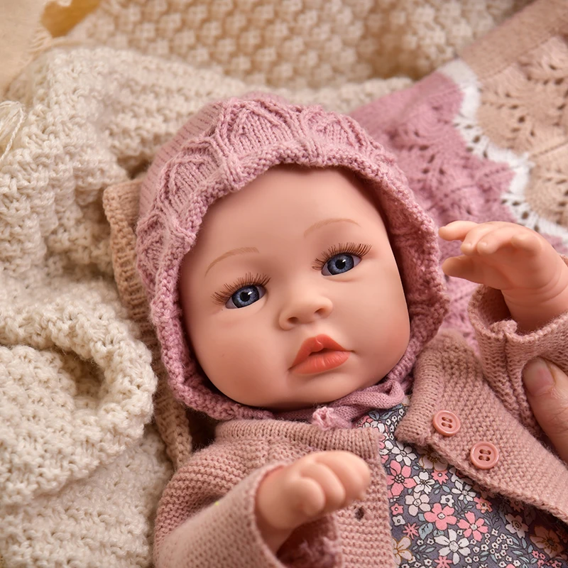 

45CM 18inch Cloth Body Reborn Baby Doll For Girl Bebe Lifelike Reborn Doll Soft Baby Girl Doll No hair High Quality Bebe Dolls