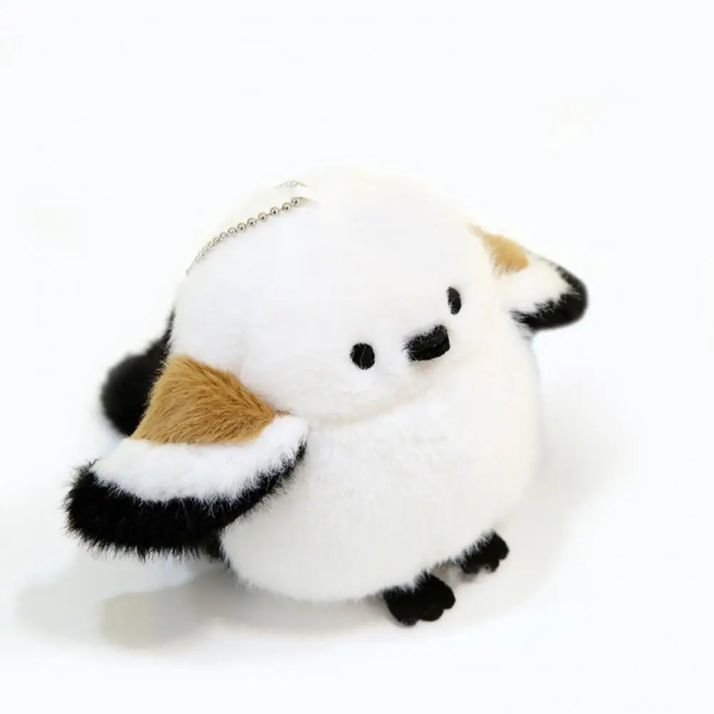 Porte-clés oiseau en peluche portable, pendentif perroquet coloré, ensemble de jouets en peluche beurre, sacs à dos d'anniversaire pour voiture