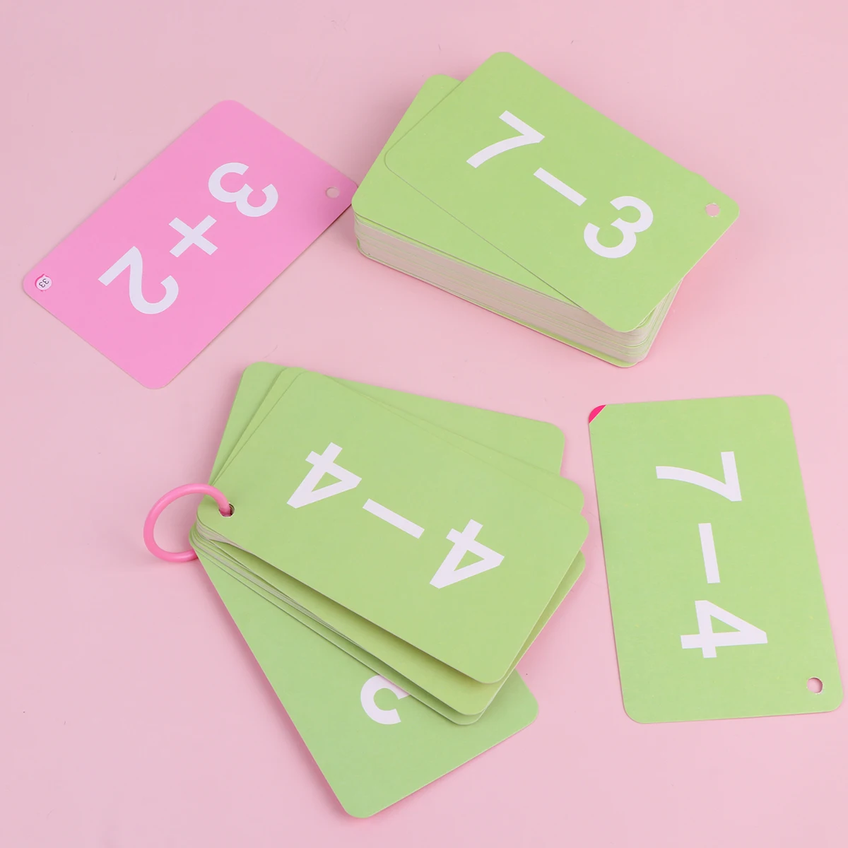 

Oral Arithmetic Question Card Subtraction Flash Cards Educational Multiplication