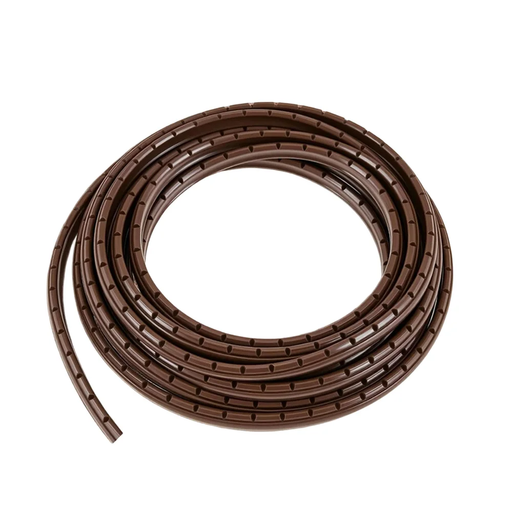 26.25ft PVC Glass Retainer Strip For Cabinet Door Groove Secure Fit Brown Clear Sealing Bar Home Improvement Hardware