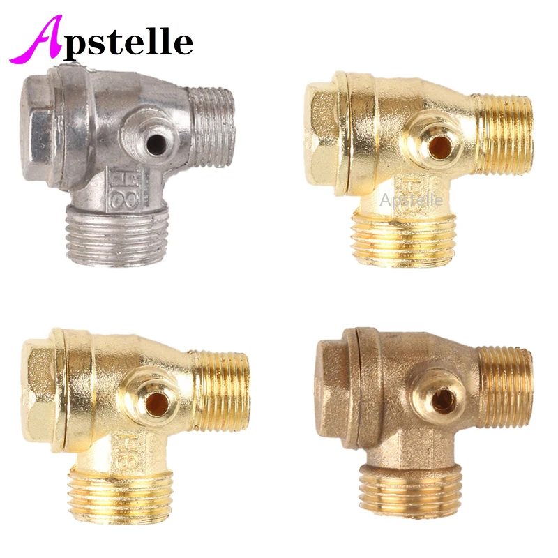 

APSTELLE 3-Way Unidirectional Valve Connect Pipe Brass/Aluminium Alloy High Quality Air Compressor Replacement Check Valves