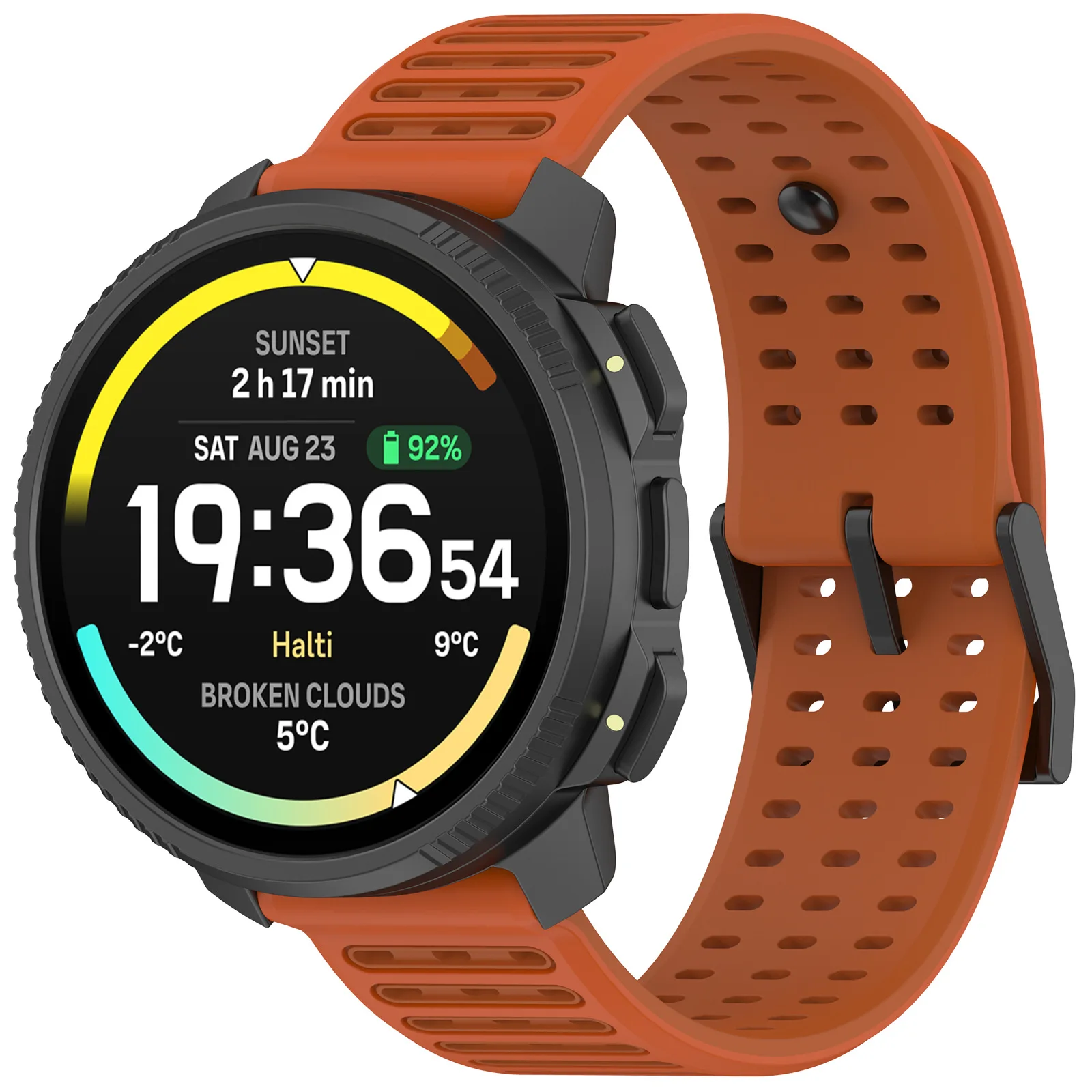 Silikon-Uhrenarmband 22 mm für Suunto Vertical 2/RACE 2 S/Run/Ocean Ersatzband für Suunto 5 9 Peak Pro Armband – Detail 16
