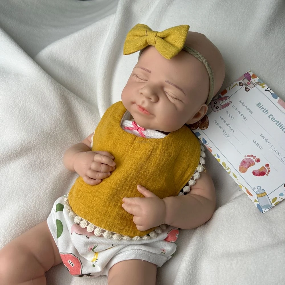 19 zoll Lebensechte Silikon Reborn Puppen Weiche Baby Junge Realistische Texturen Wasserdichte Puppe Für Bildungs Zwecke Kinder Spielzeug