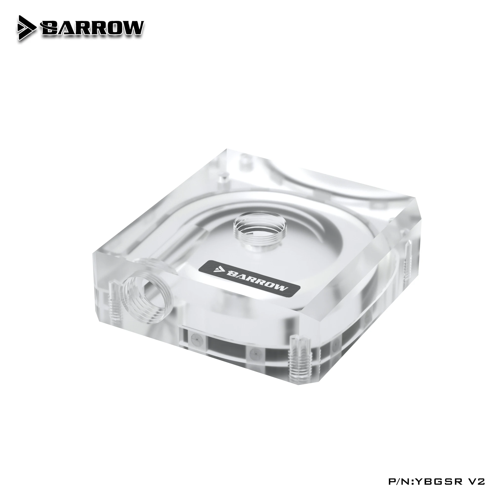 Barrow PMMA Acrylic Transparent LRC2.0 RGB DDC PMD3 SPB17 Pump Top Cover YBGSR V2