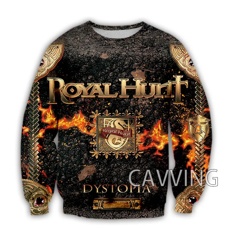 

CAVVING 3D Printed Royal Hunt Band Crewneck Sweatshirts Harajuku Styles Tops Long Sleeve Sweatshirts for Men/women