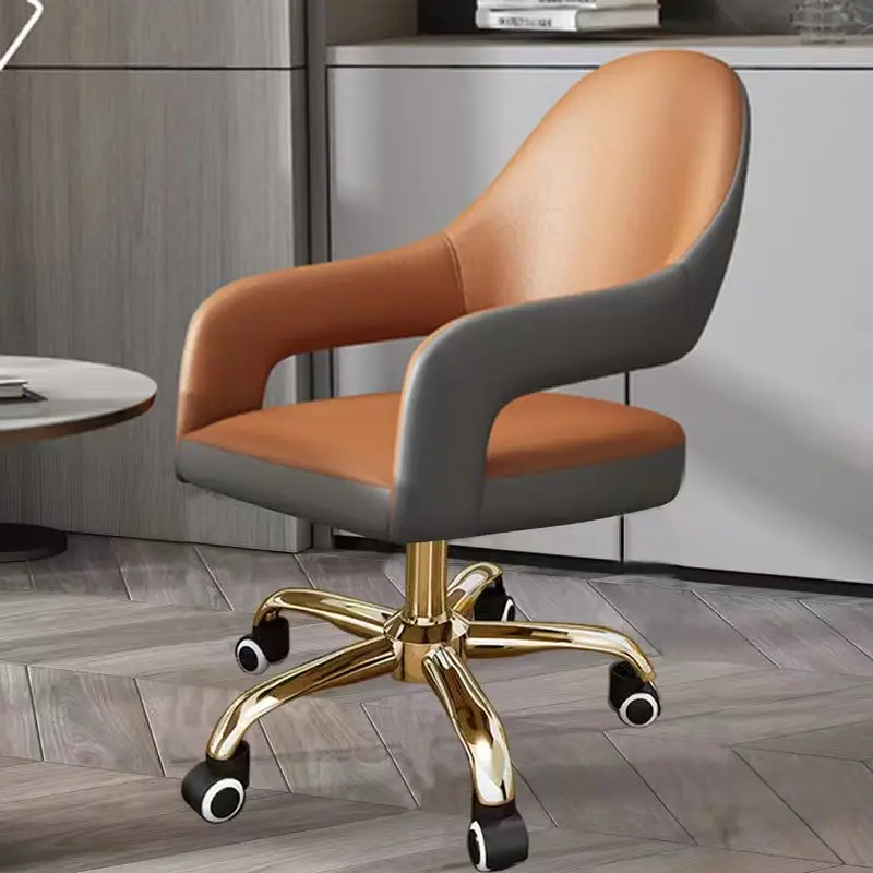 Dinning Modern Office Chair Vanity Arm Nordic Lightweight Office Chair Wheels Backrest Desk Garden Silla Oficina Salon Furniture
