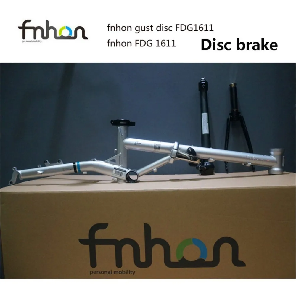 FNHON GUST Disc Brake FCD1611 Folding Bike Disc Brake Fits 16-inch Modified Folding Bikes 349 Chrome Molybdenum Steel Frame