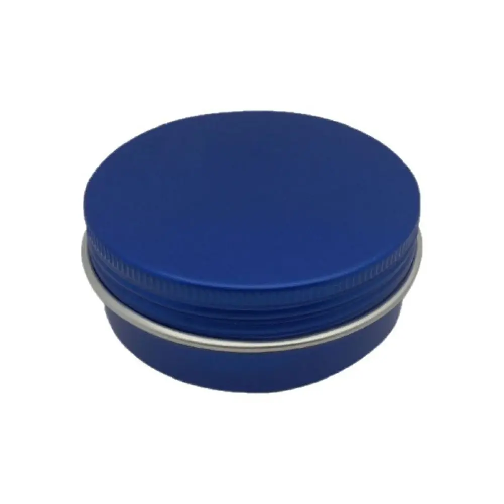 Round Aluminum Storage Container Metal Screw Top Canister Portable Travel Box Empty Jar For Balm Cream Tea Spice Accessory
