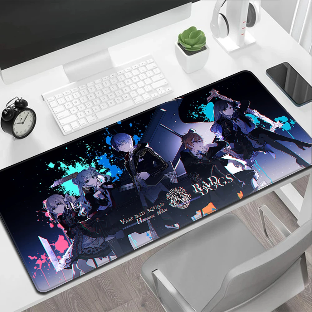 Project Sekai Mousepad HD Printing Computer Gamers Locking Edge Non-slip Mouse Pad XXL90x40cm Keyboard PC Desk Pad