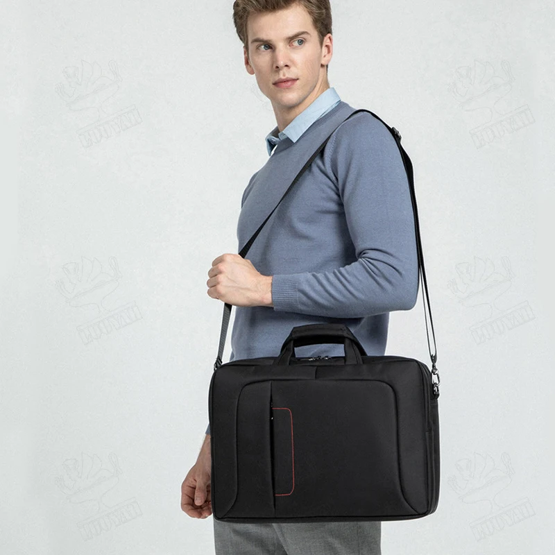 New Men Briefcase Waterproof trip Business 15.6 Inch Laptop Bags Travel Document Handbags Quality Oxford Large Male Shoulder Bag