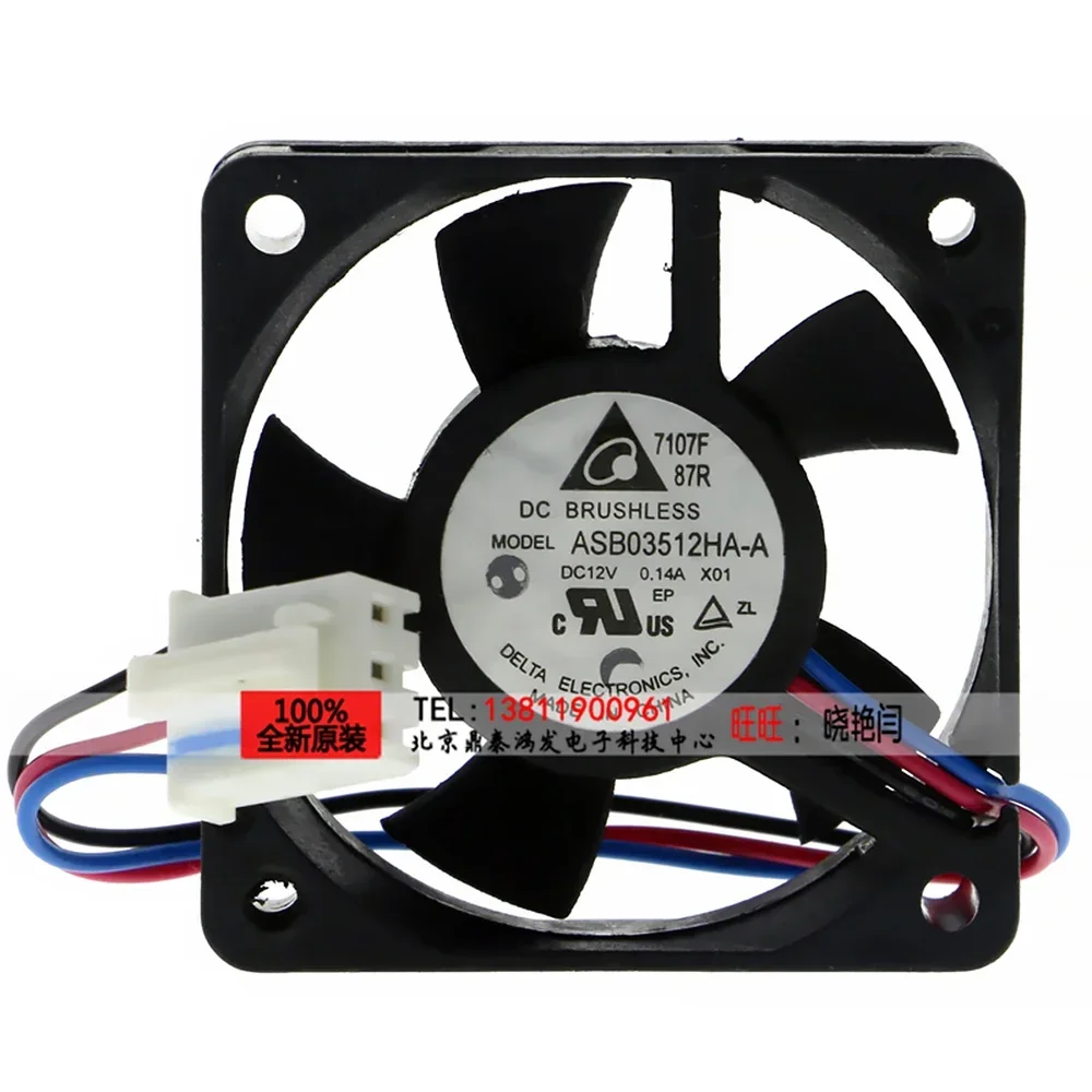 สําหรับ DELTA 3510 3 ซม.DC12V 0.14a ASB03512HA cpu cooler พัดลมระบายความร้อน 35*35*10 มม.