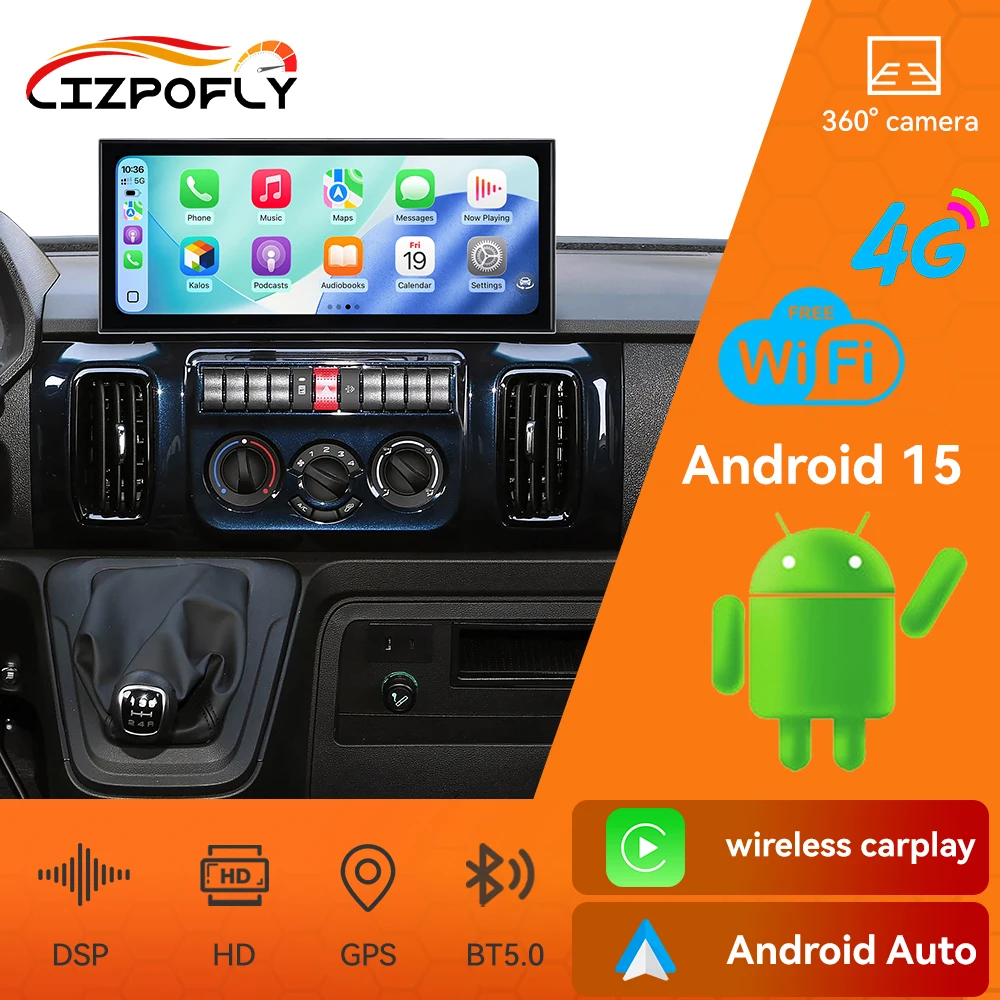 GPS Navi Radio 15.8 Inch Car Radio For IVECO Turbo Daily 2017-2026 Carplay Android Autoradio Multimedia Video Player Head Unit