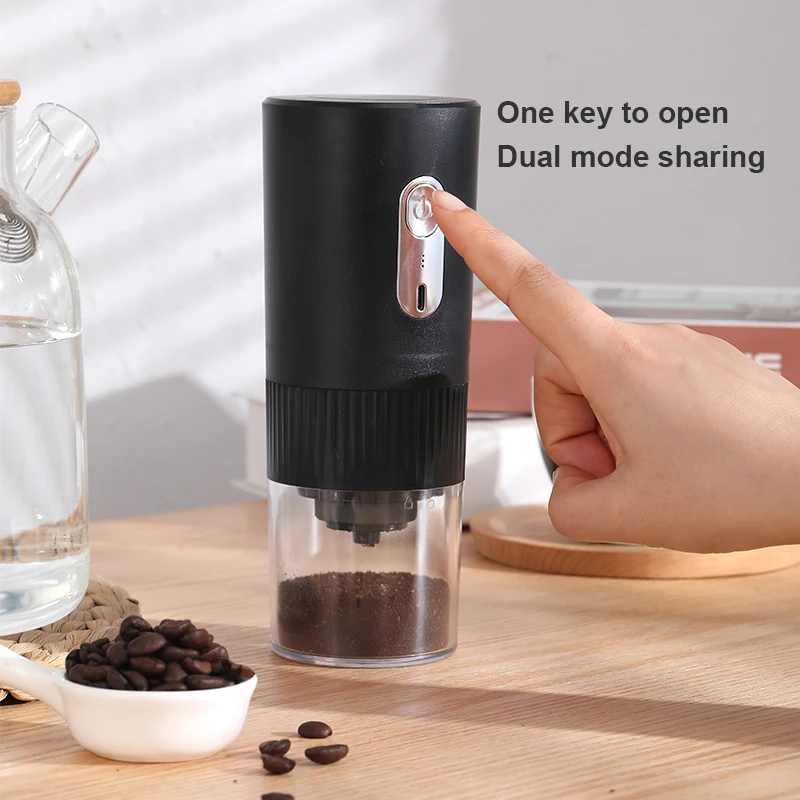 

New Upgrade Dual Mode Automatic Beans Mill Travel USB Rechargeable Portable Electric Coffee Grinder