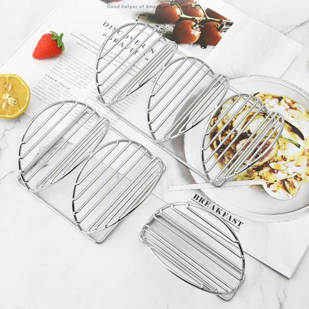 

Portable 304 Stainless Steel Pancake Rack Multi-layer Rust-proof Taco Holder Stands Heat-resistant Pies Display Rack Pies